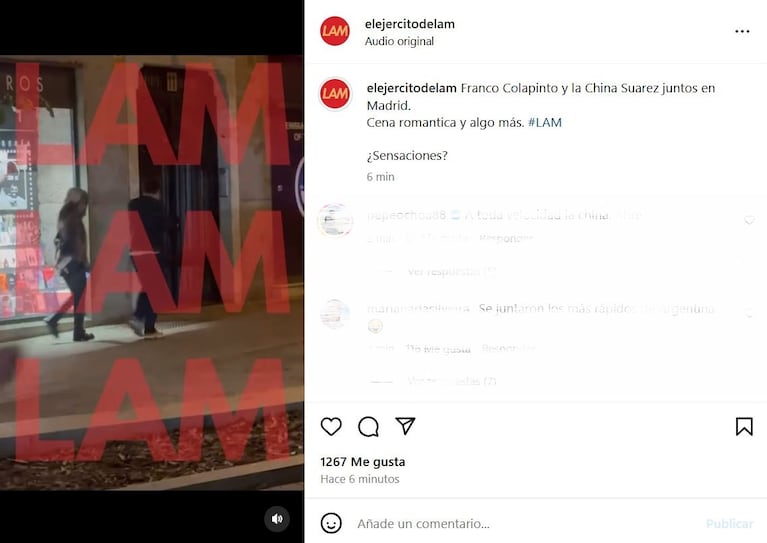 Foto: Captura de Instagram (@elejercitodelam)