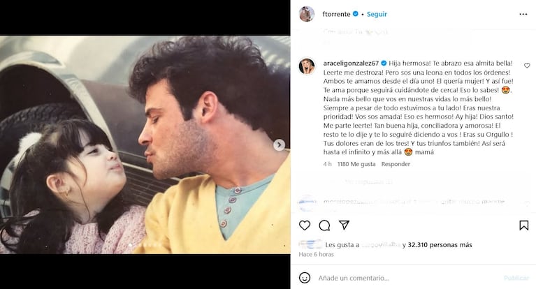 Foto: Captura de Instagram (@ftorrente)