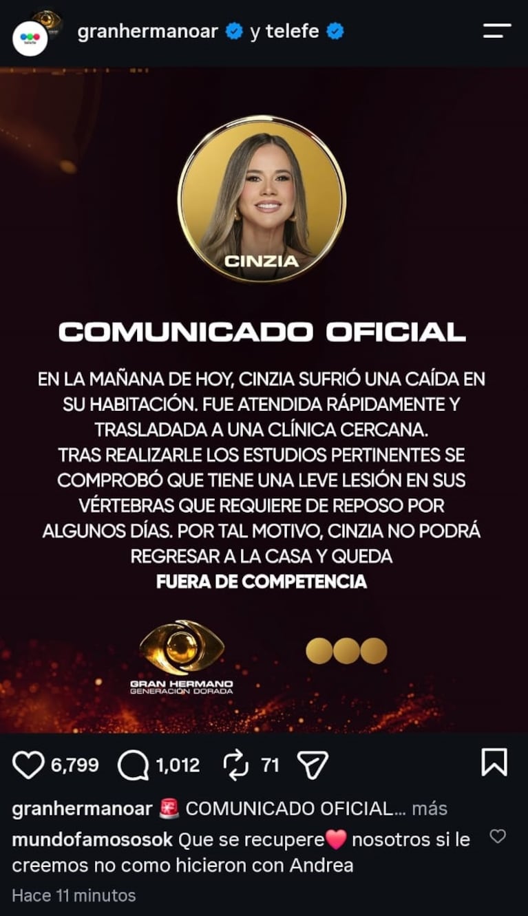 Foto: Captura de Instagram (@granhermanoar)