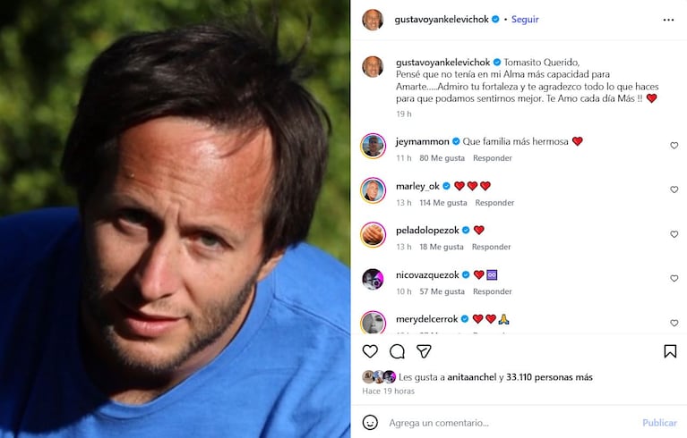 Foto: Captura de Instagram (@gustavoyankelevichok)