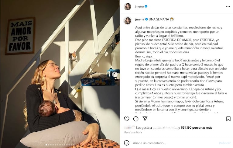 Foto: Captura de Instagram (@jmena)