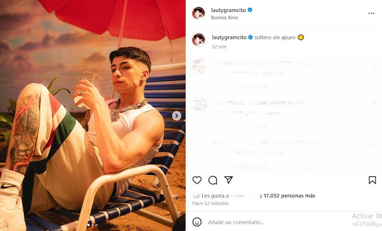 Foto: Captura de Instagram (@lautygramcito)