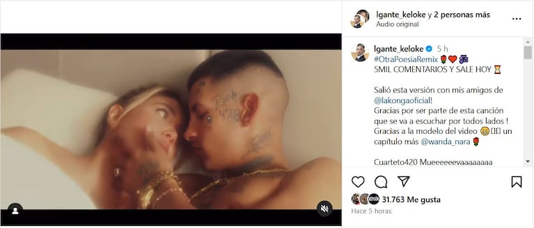 Foto: Captura de Instagram (@lgante_keloke)