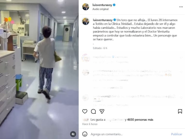 Foto: Captura de Instagram (@luisventurasoy)