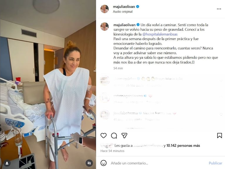 Foto: Captura de Instagram (@majuliaolivan)