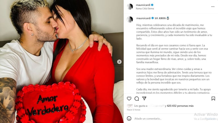 Foto: Captura de Instagram (@mauroicardi)