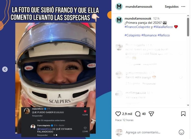 Foto: Captura de Instagram (@mundofamososok)