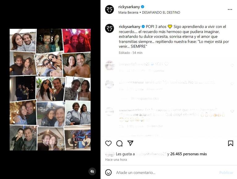 Foto: Captura de Instagram (@rickysarkany)
