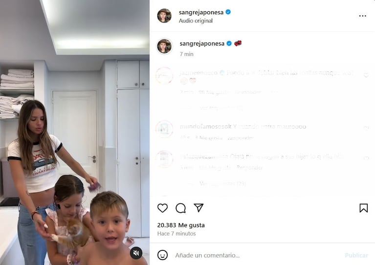 Foto: Captura de Instagram (@sangrejaponesa)