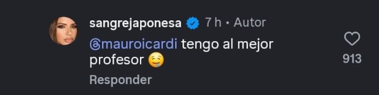 Foto: Captura de Instagram (@sangrejaponesa)