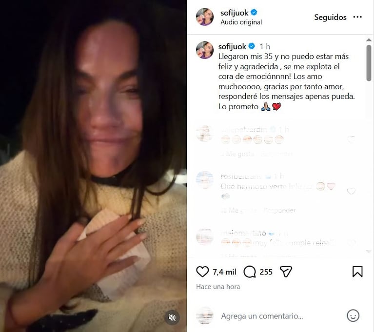 Foto: Captura de Instagram (@sofijuok)