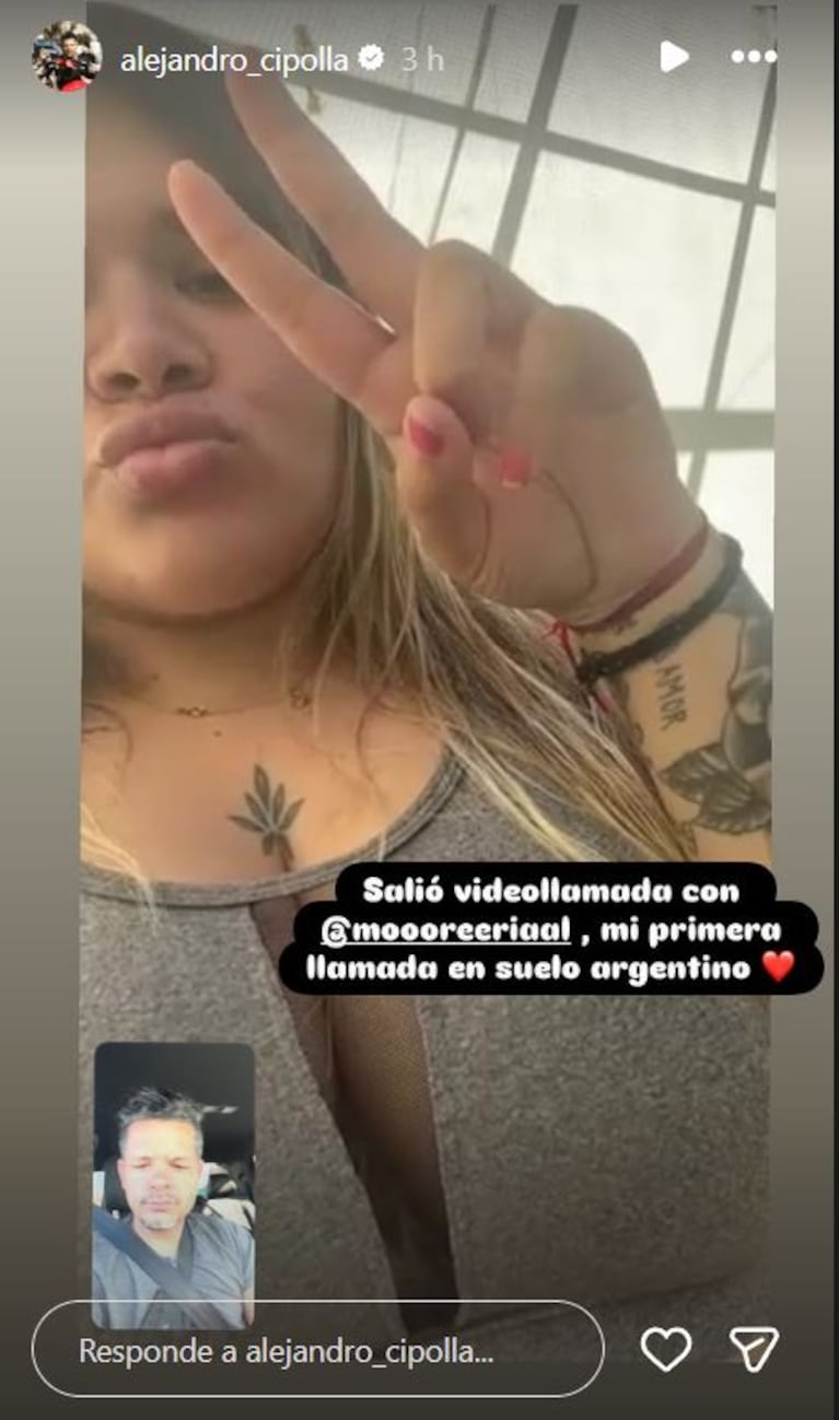 Foto: Captura de Instagram Stories (@alejandro_cipolla)