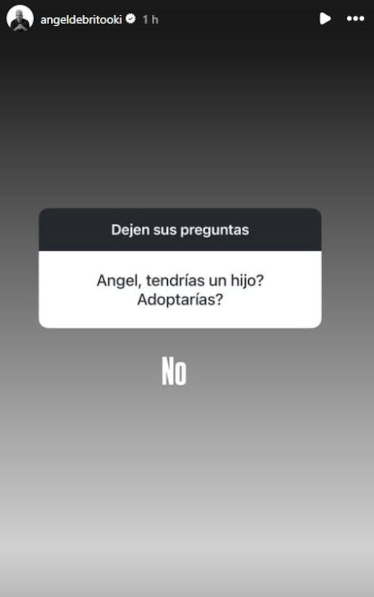 Foto: Captura de Instagram Stories (@angeldebritooki)