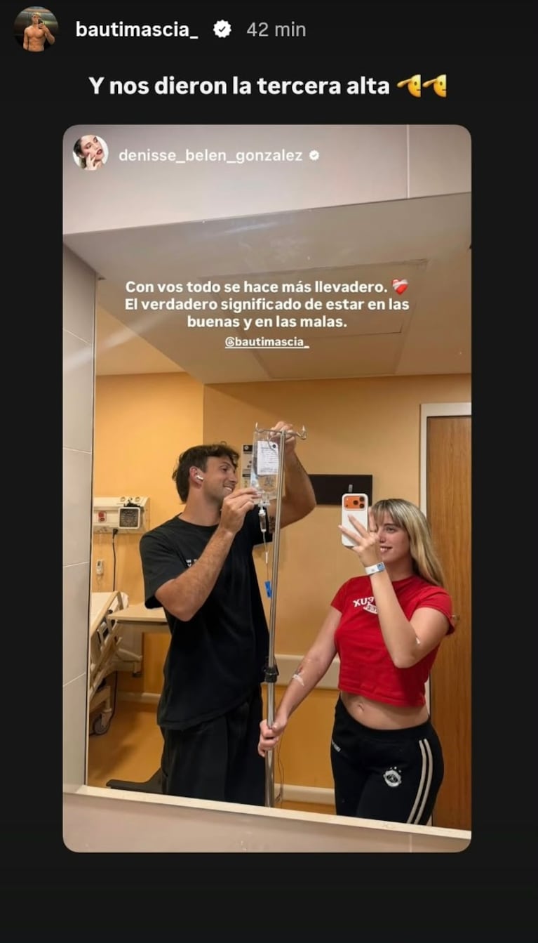 Foto: Captura de Instagram Stories (@bautimascia_)