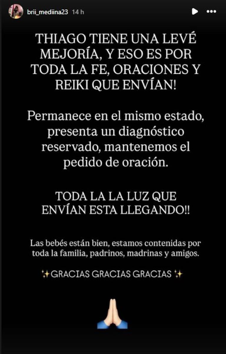 Foto: Captura de Instagram Stories (@brii_mediina23)