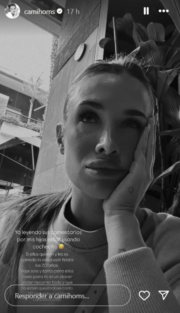 Foto: Captura de Instagram Stories (@camihoms)