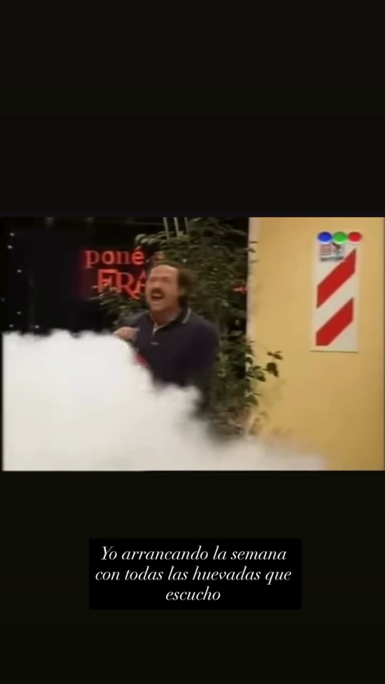 Foto: Captura de Instagram Stories (@candelariatinelli)