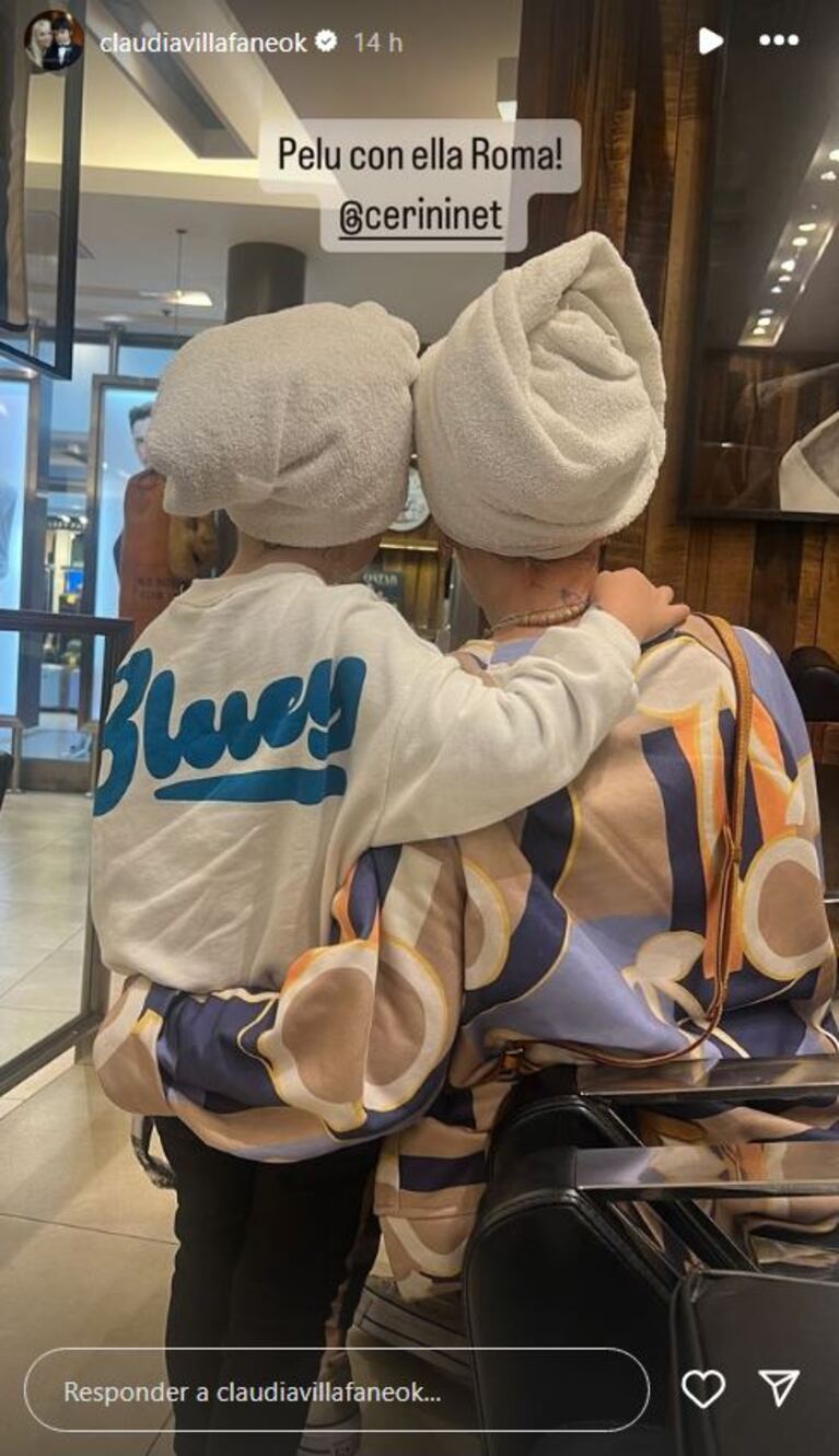 Foto: Captura de Instagram Stories (@claudiavillafaneok)