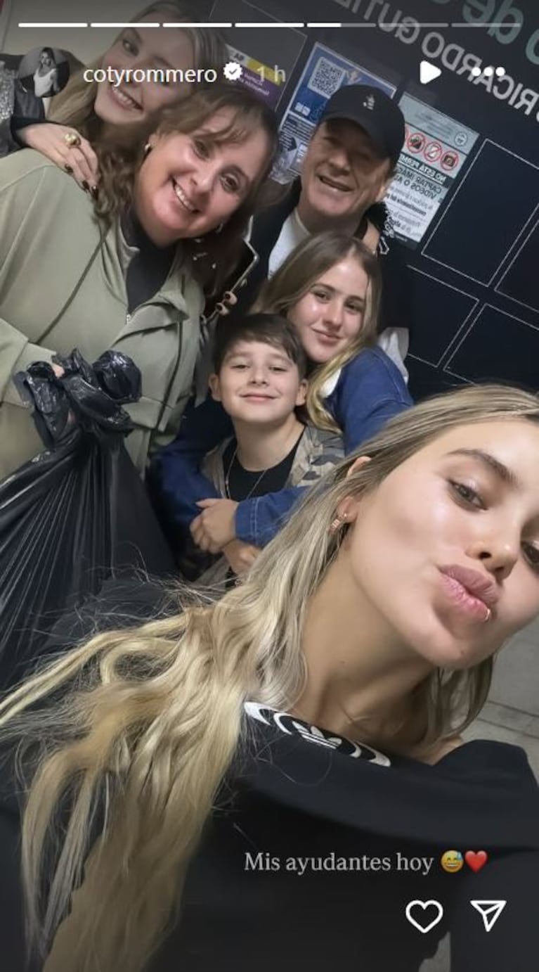 Foto: Captura de Instagram Stories (@cotyrommero)