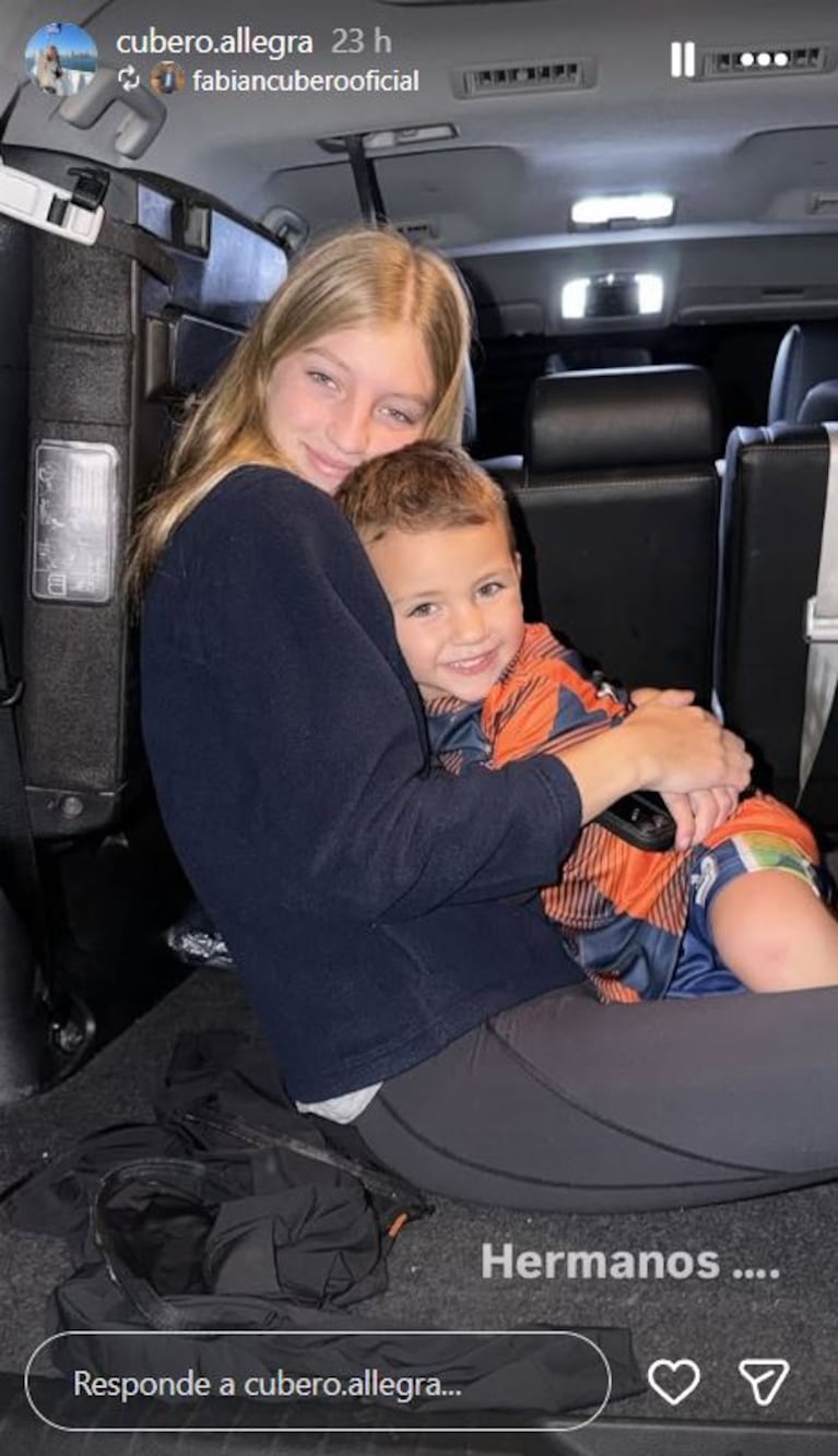 Foto: Captura de Instagram Stories (@cubero.allegra)