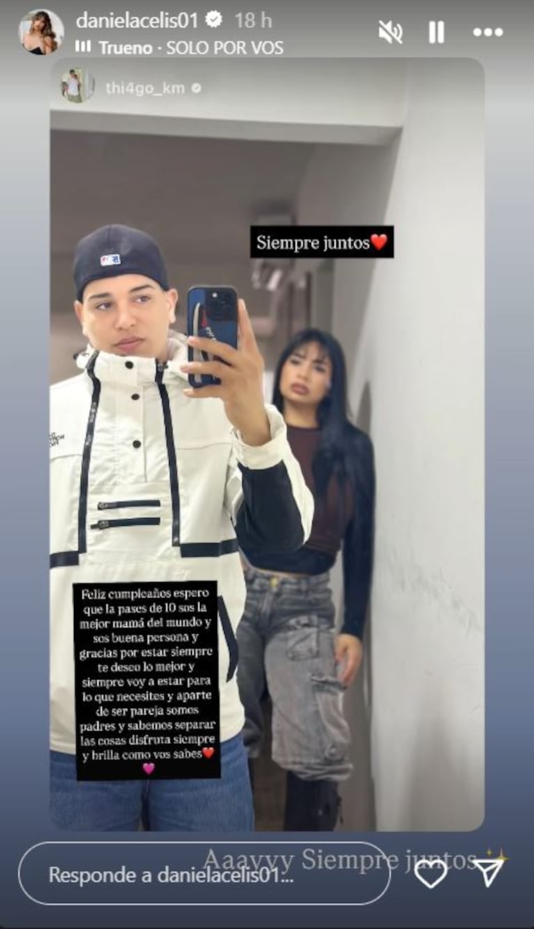 Foto: Captura de Instagram Stories (@danielacelis01)