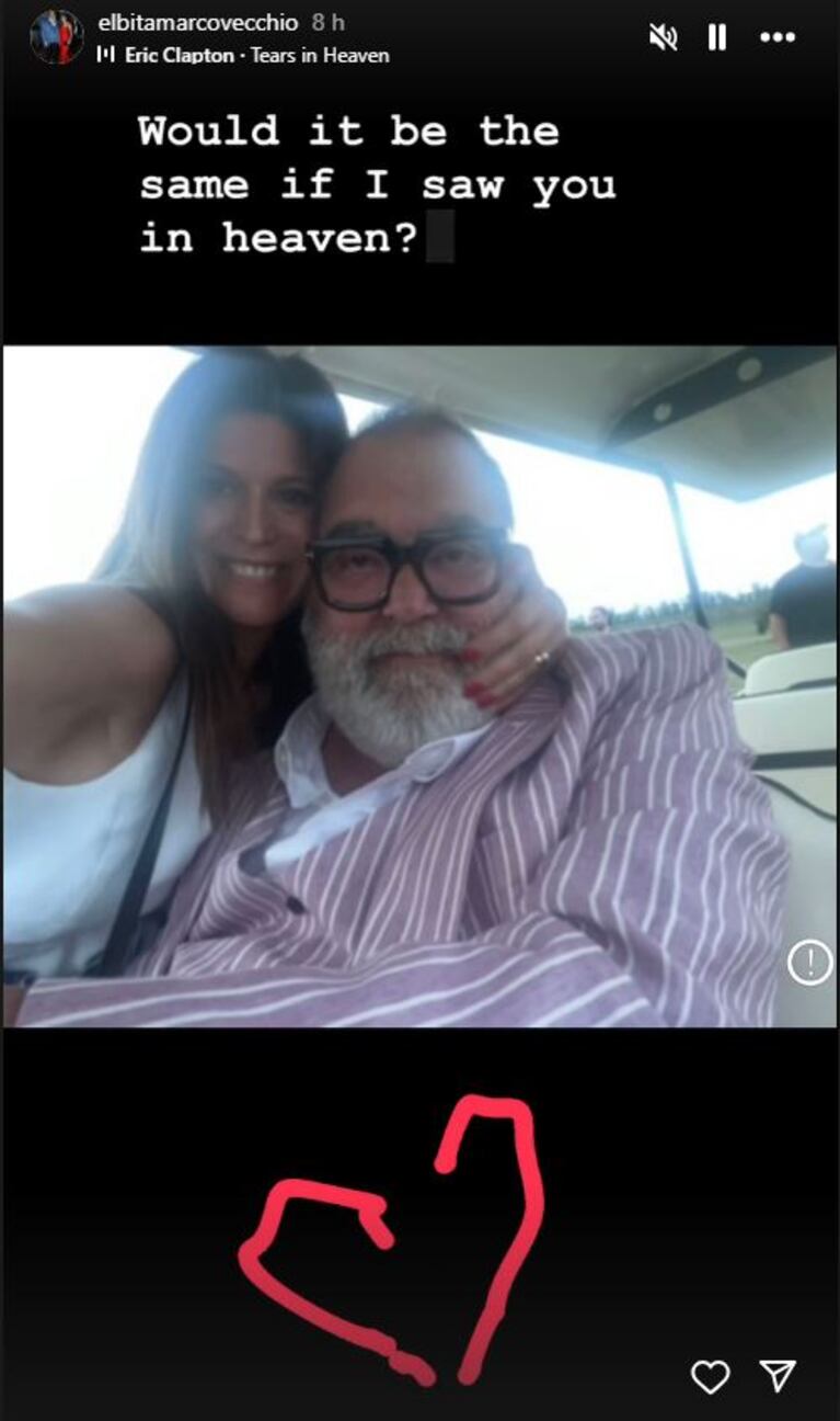 Foto: Captura de Instagram Stories (@elbitamarcovecchio)