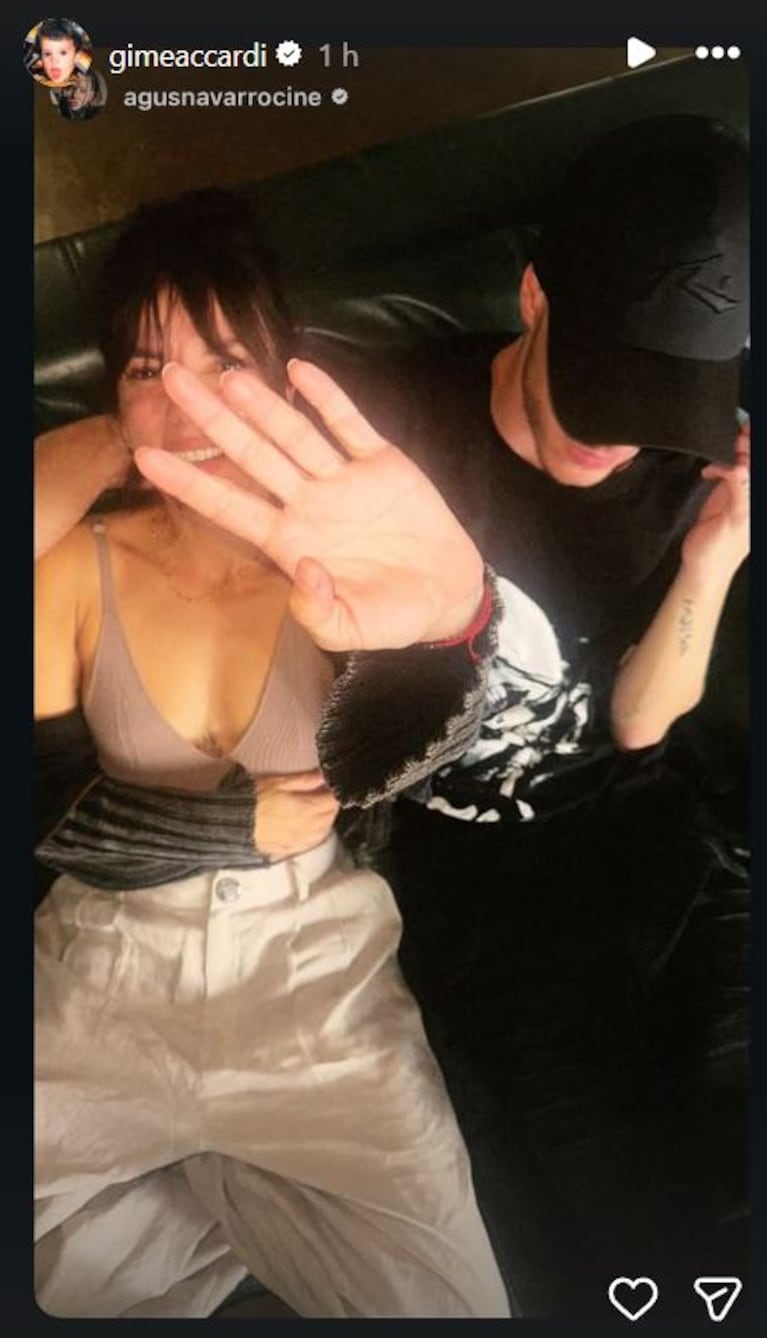 Foto: Captura de Instagram Stories (@gimeaccardi)
