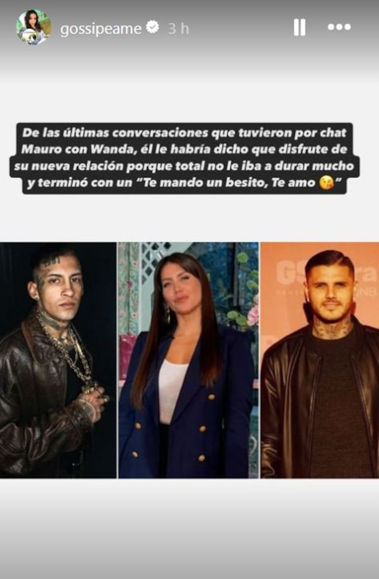 Foto: Captura de Instagram Stories (@gossipeame)