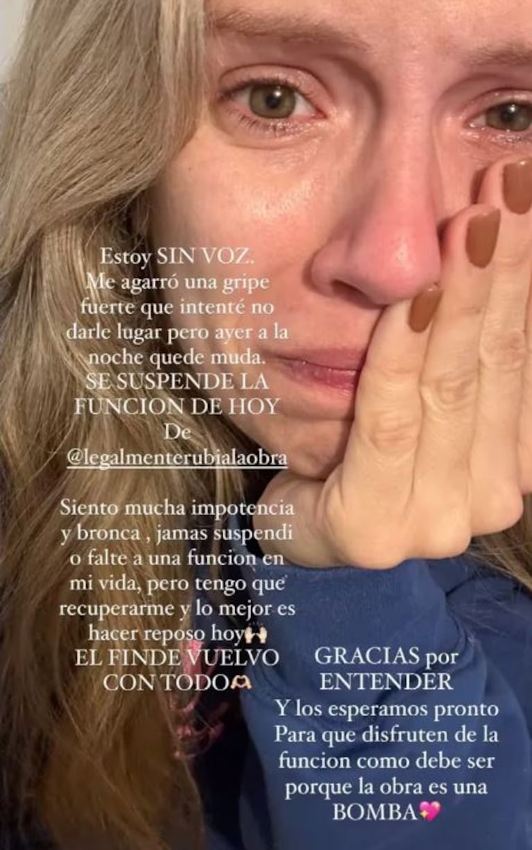 Foto: Captura de Instagram Stories (@holasoylaurita)