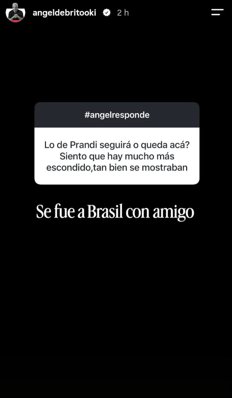 Foto: Captura de Instagram Stories (@jprandi)