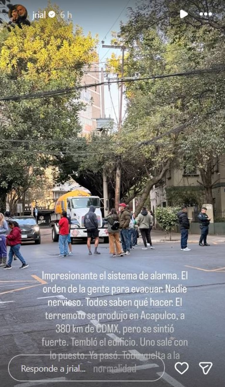 Foto: Captura de Instagram Stories (@jrial)