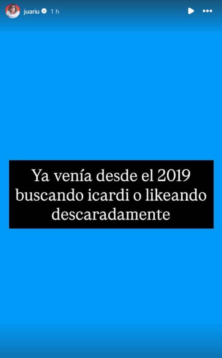Foto: Captura de Instagram Stories (@juariu)