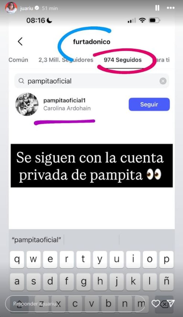 Foto: Captura de Instagram Stories (@juariu)