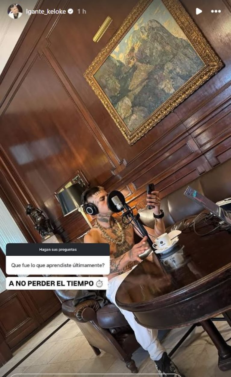 Foto: Captura de Instagram Stories (@lgante_keloke)