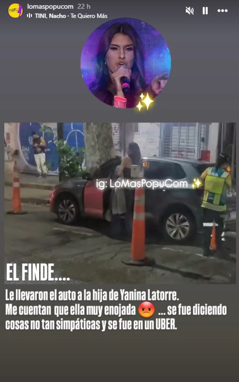 Foto: Captura de Instagram Stories (@lomaspopucom)