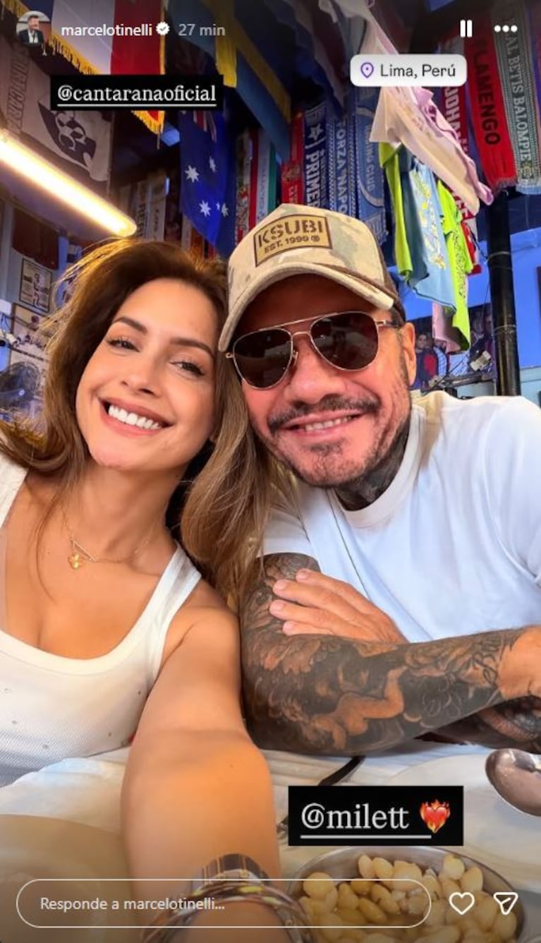 Foto: Captura de Instagram Stories (@marcelotinelli)
