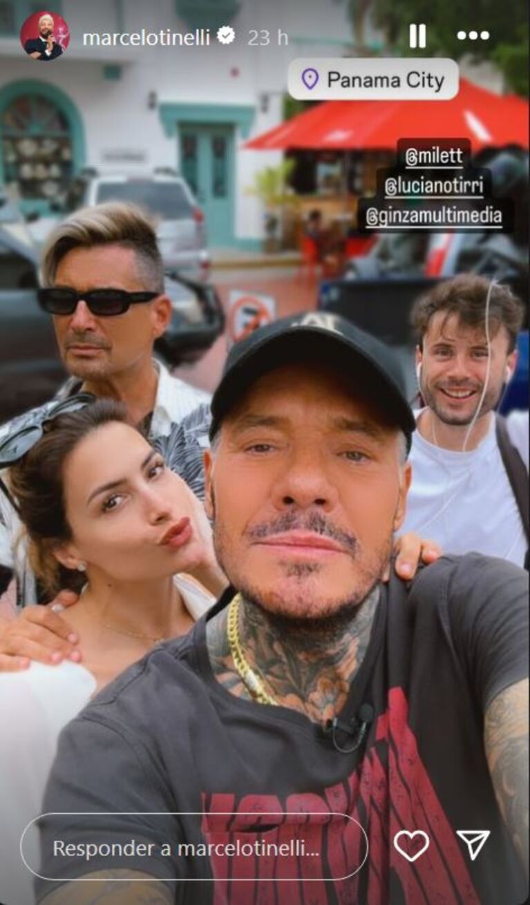 Foto: Captura de Instagram Stories (@marcelotinelli)