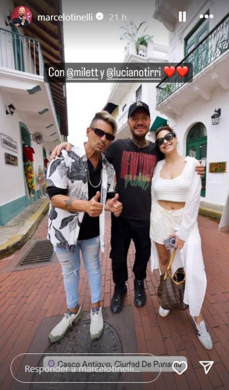 Foto: Captura de Instagram Stories (@marcelotinelli)