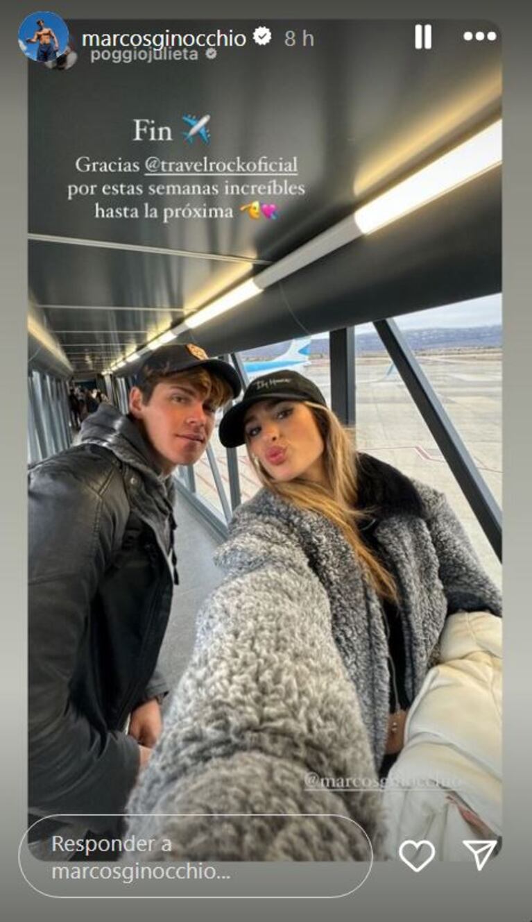 Foto: Captura de Instagram Stories (@marcosginocchio)