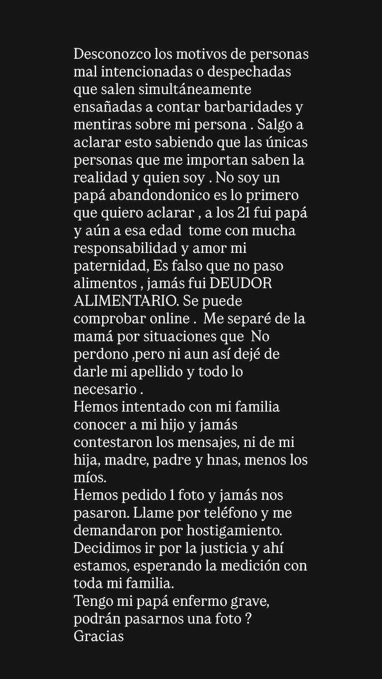 Foto: Captura de Instagram Stories (@martin_migueles)