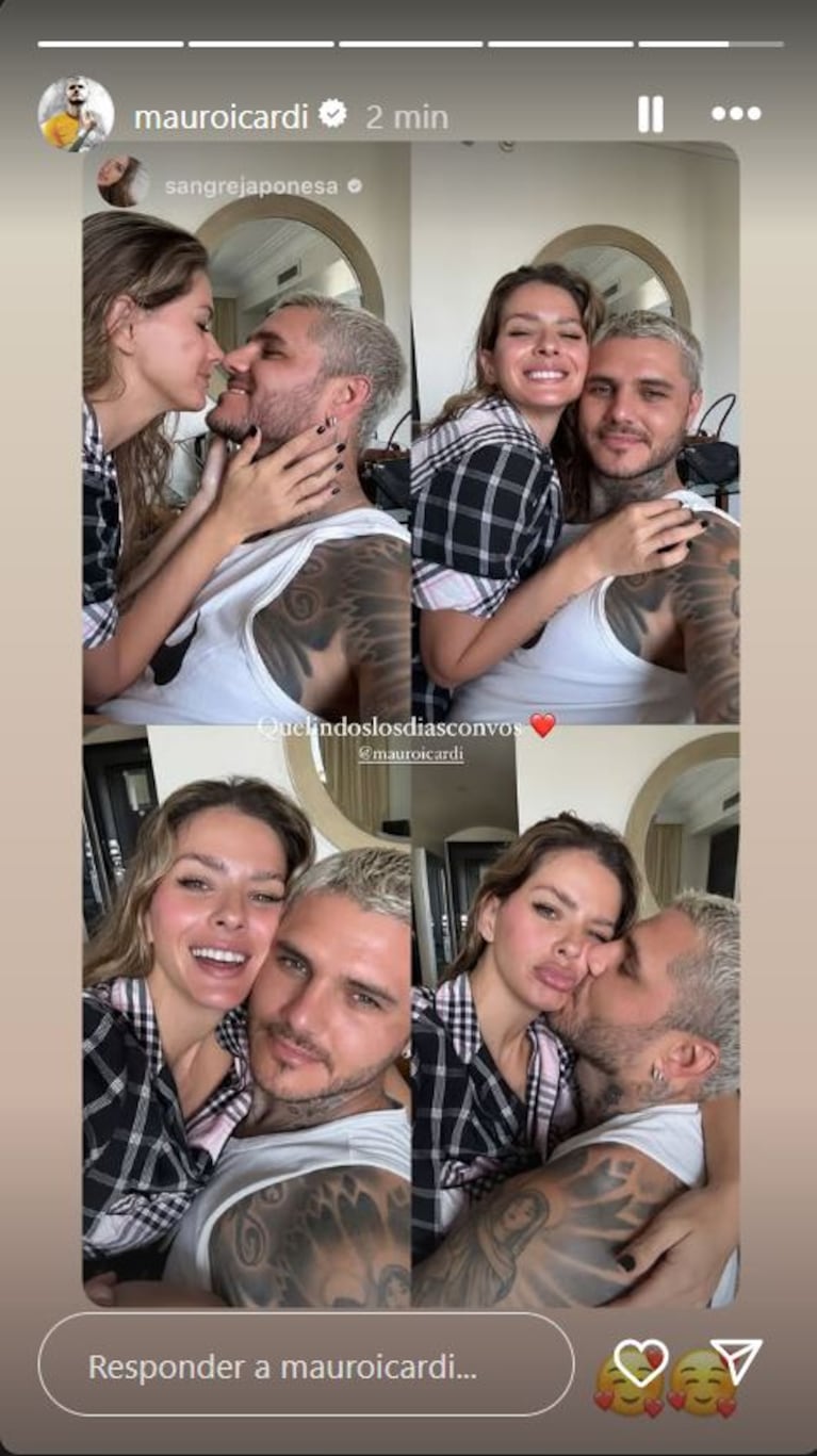 Foto: Captura de Instagram Stories (@mauroicardi)