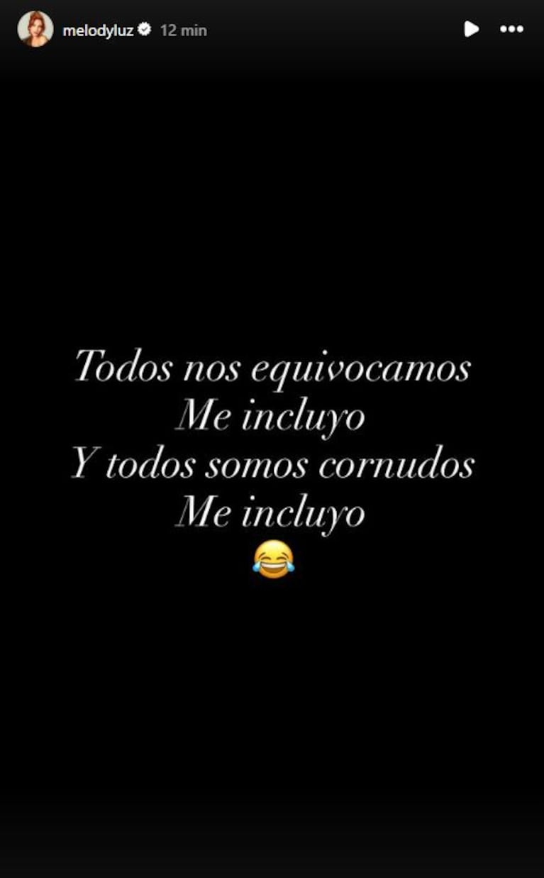 Foto: Captura de Instagram Stories (@melodyluz)