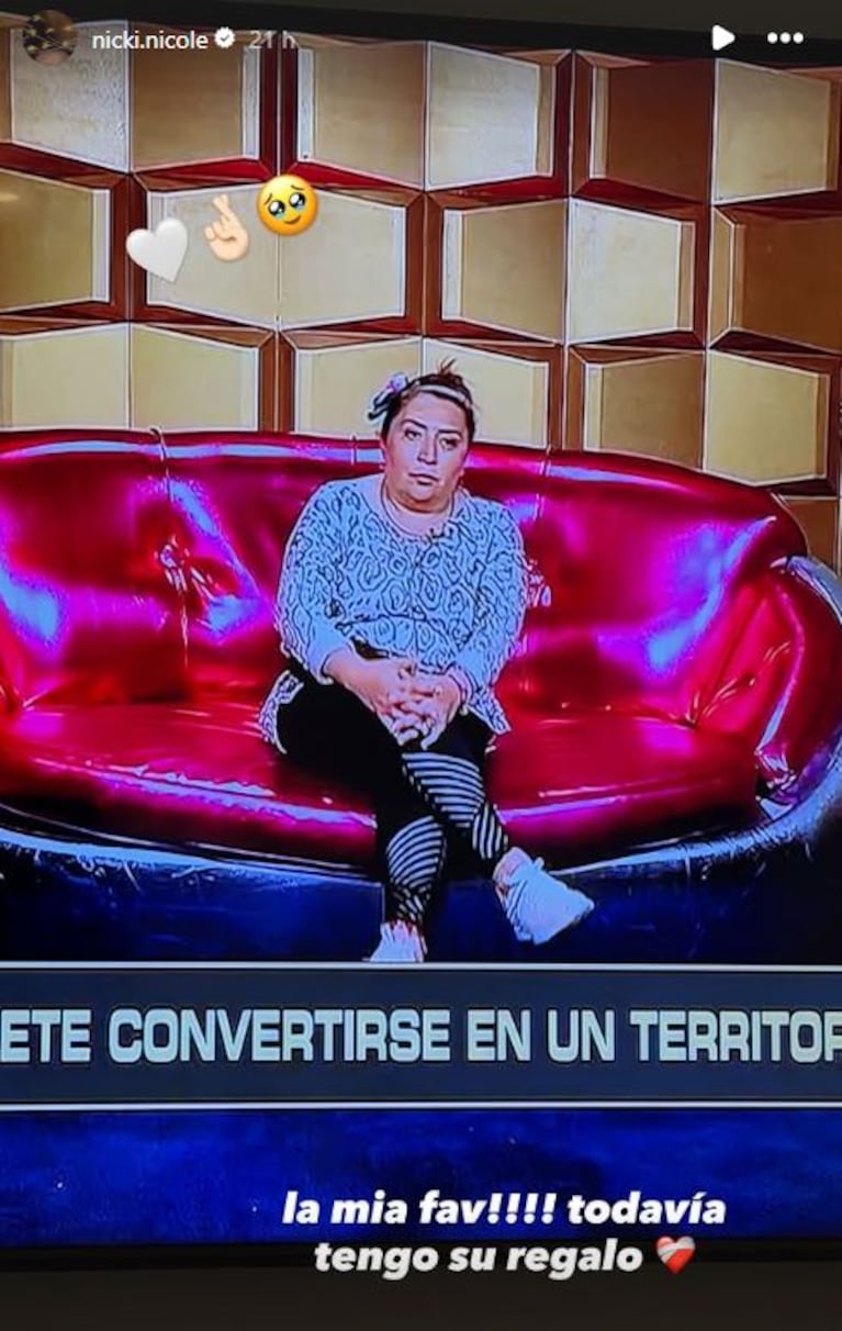 Foto: Captura de Instagram Stories  (@nicki.nicole)