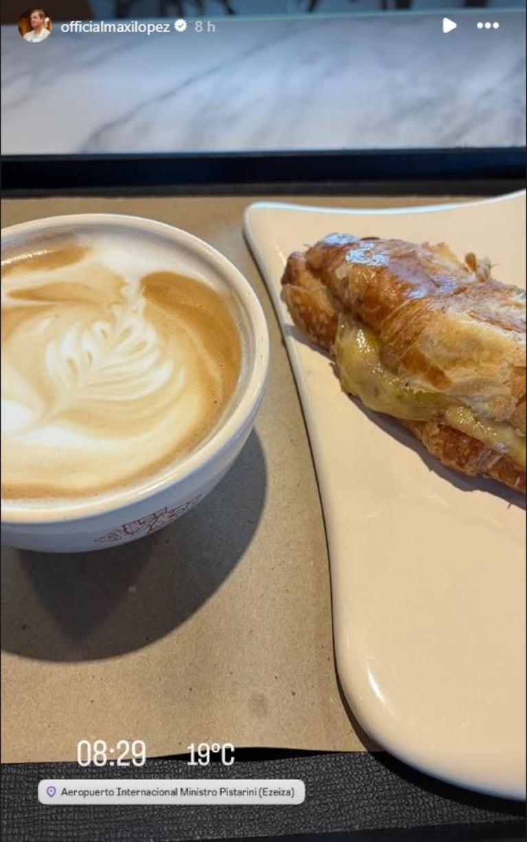 Foto: Captura de Instagram Stories (@officialmaxilopez)