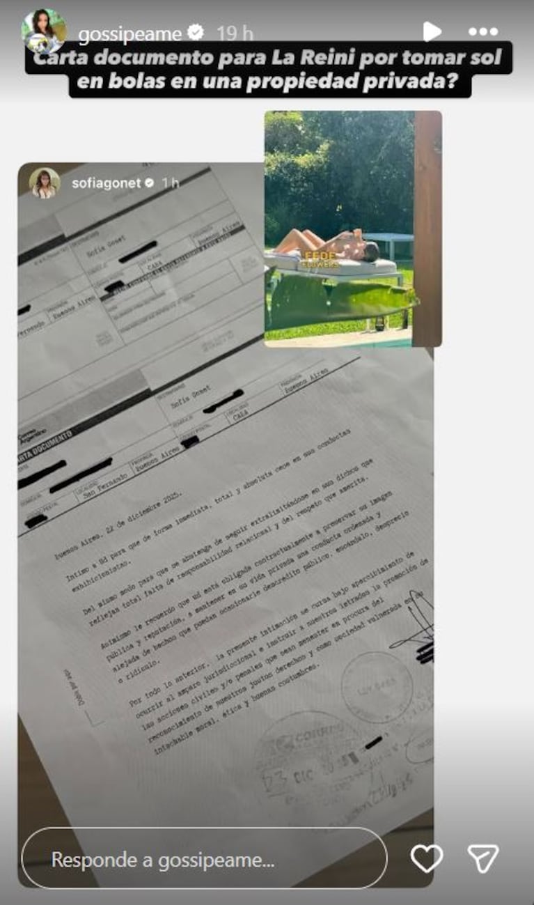 Foto: Captura de Instagram Stories (@pochidegossipeame)