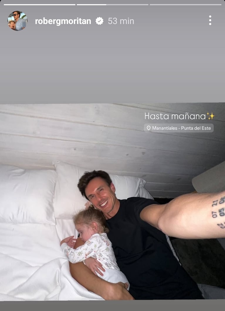 Foto: Captura de Instagram Stories (@robergmoritan)