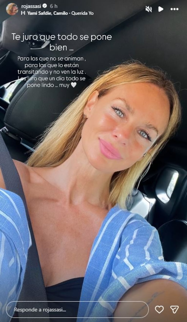 Foto: Captura de Instagram Stories (@rojassasi)