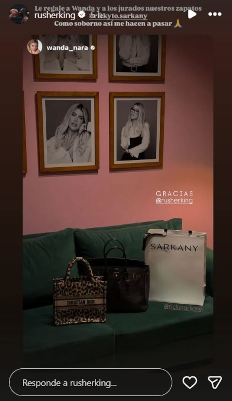 Foto: Captura de Instagram Stories (@rusherking)