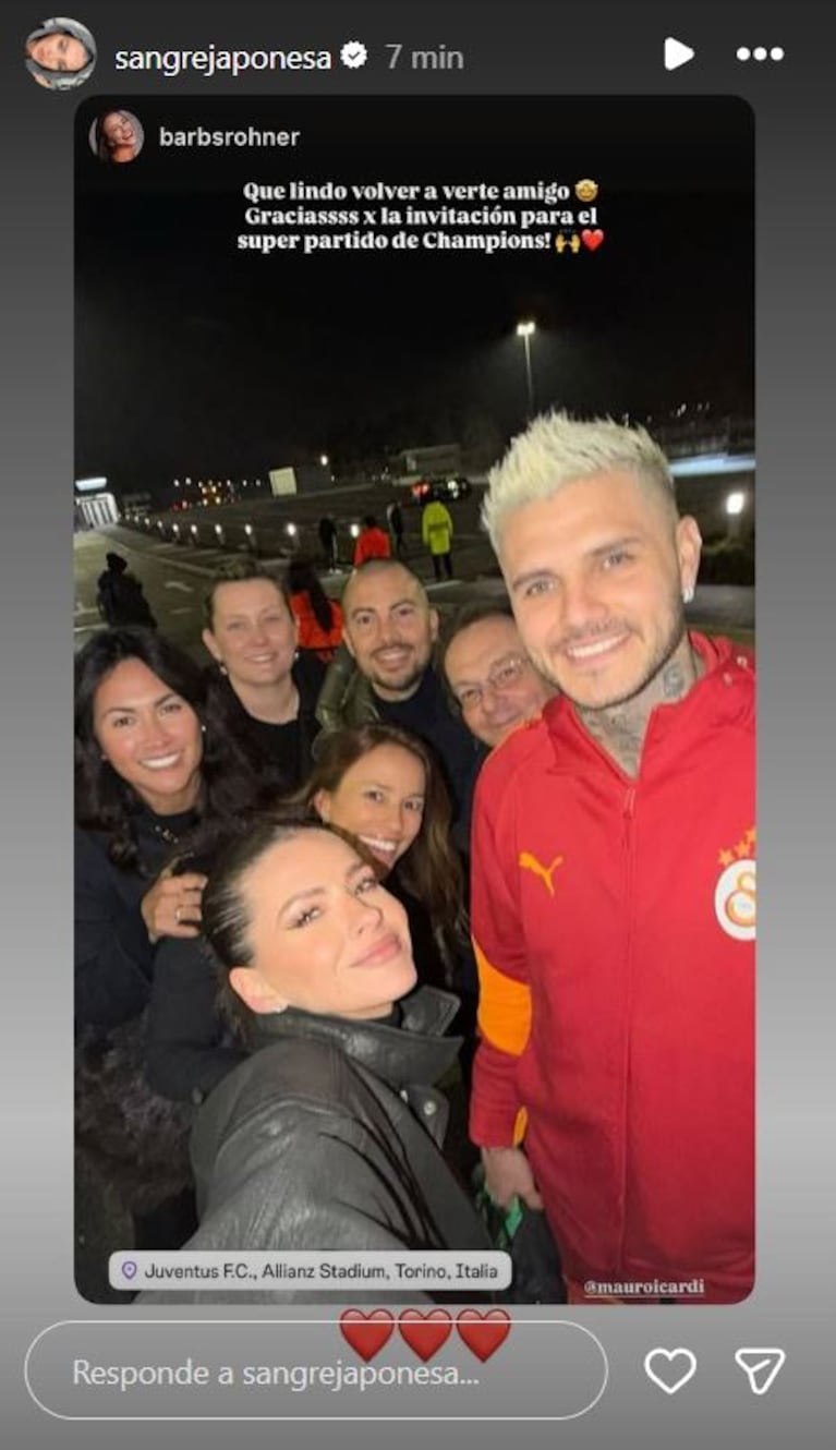 Foto: Captura de Instagram Stories (@sangrejaponesa)