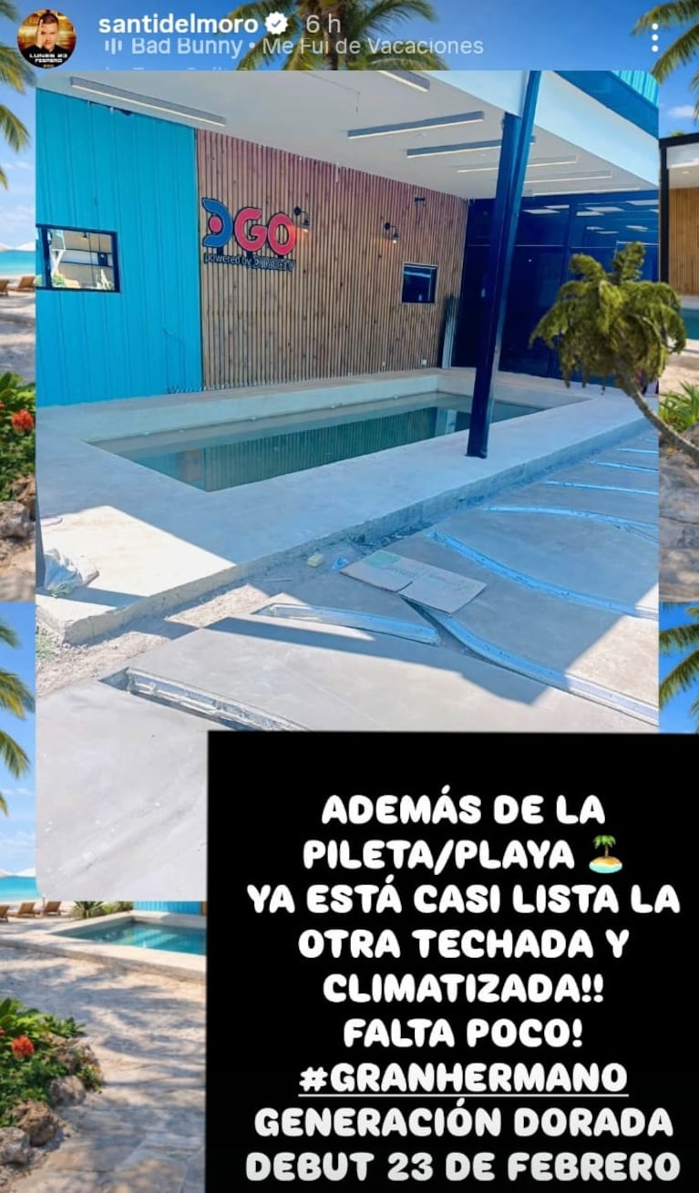 Foto: Captura de Instagram Stories (@santidelmoro)